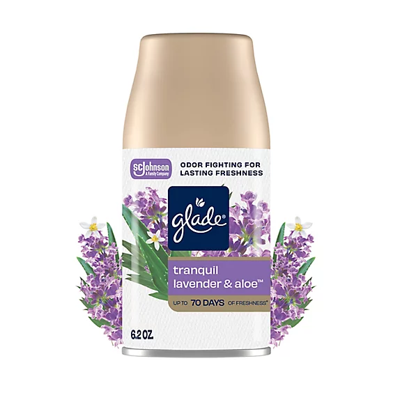 Glade Auto Spray Tranquil Lavender Aloe 6/6.2oz