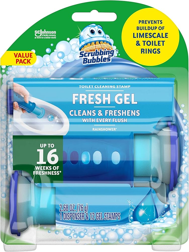 Scrubbing Bubbles Rainshower Toilet Cleaning Stamp Value Pack 6/2.68oz