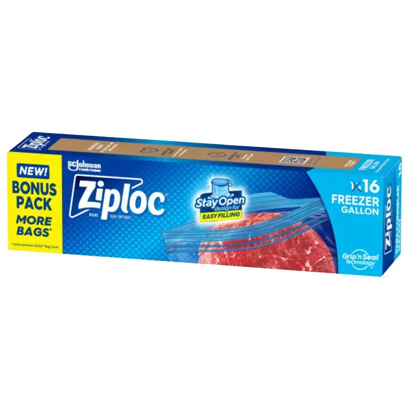 Ziploc SUSO Freezer Gallon Bag 12/16ct