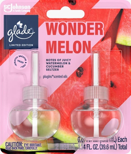 [1900-SJ-04876] Glade PISO Wonder Melon 2 Refill 6/1.34oz