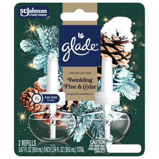 [1900-SJ-00150] Glade PISO Twinkling Pine & Cedar 2 Refill 6/1.34oz    