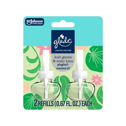 [1900-SJ-05425] Glade PISO Lush Greens & Water Lotus 2 Refill 6/1.34oz